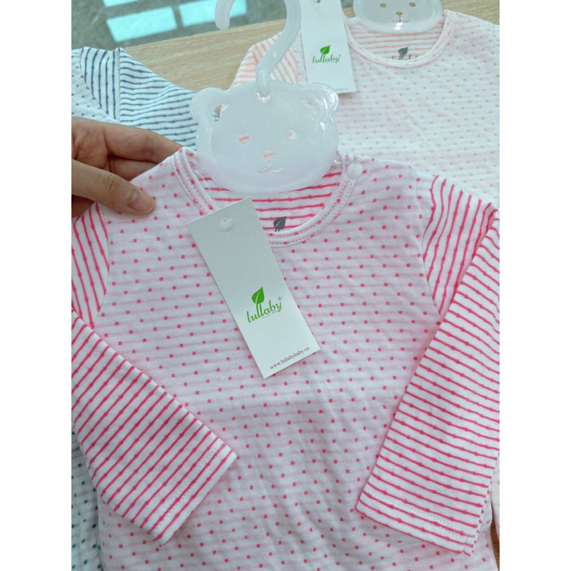 Bộ dài tay cotton bổ nẹp, raglan bé trai / bé gái Lullaby NH209V