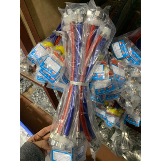 [HÀNG ĐẸP ] Dây cấp nước nóng lạnh 3 lớp xanh đỏ 40cm 60cm