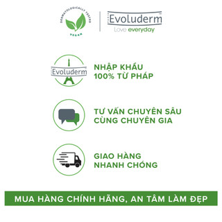 Dầu gội tóc dầu Evoluderm không Silicon giúp tóc hết bết dính, hỗ trợ giảm gàu 400ml (QT)