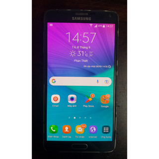 Điện thoại samsung note 4 cũ, 2 sim , 3gb/16gb, mã n9100, màu đen sử dụng tốt