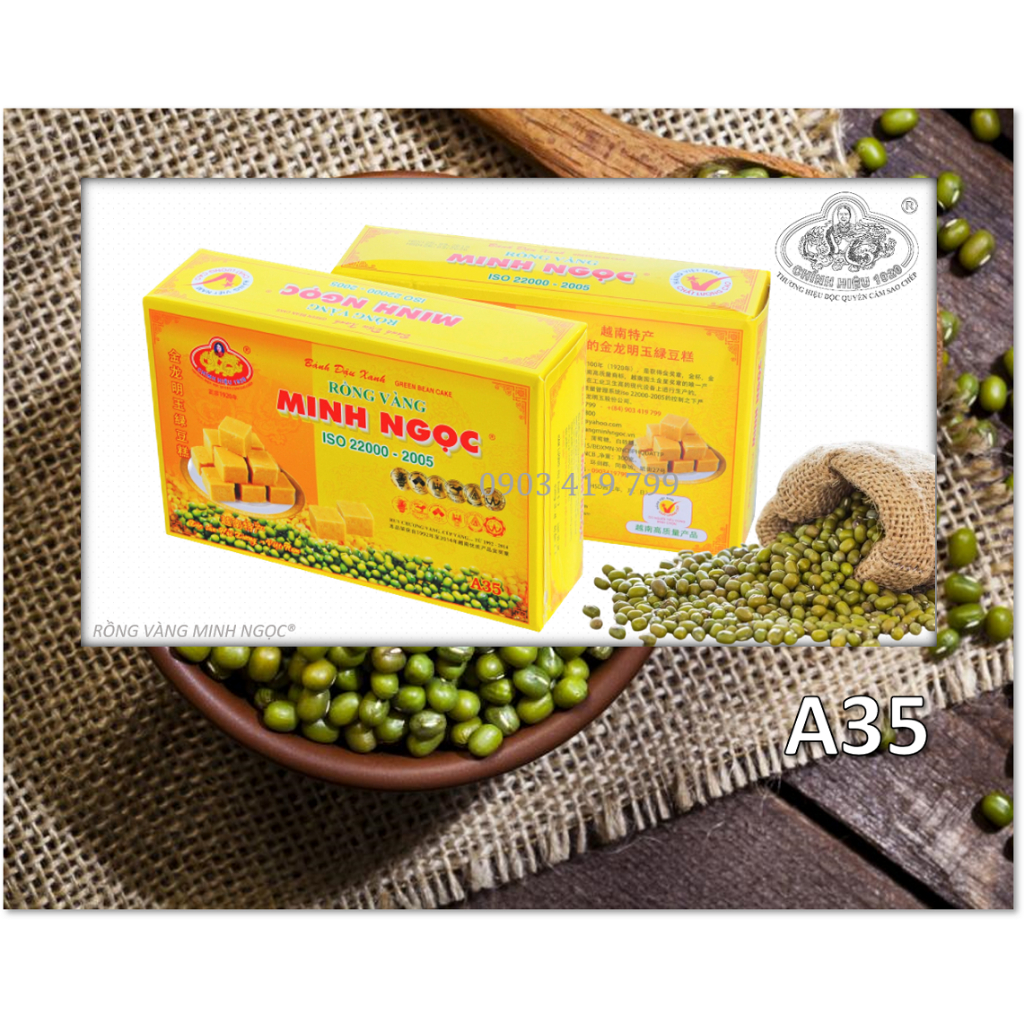 Bánh Đậu Xanh A35 RVMN (Mung Bean Cake)