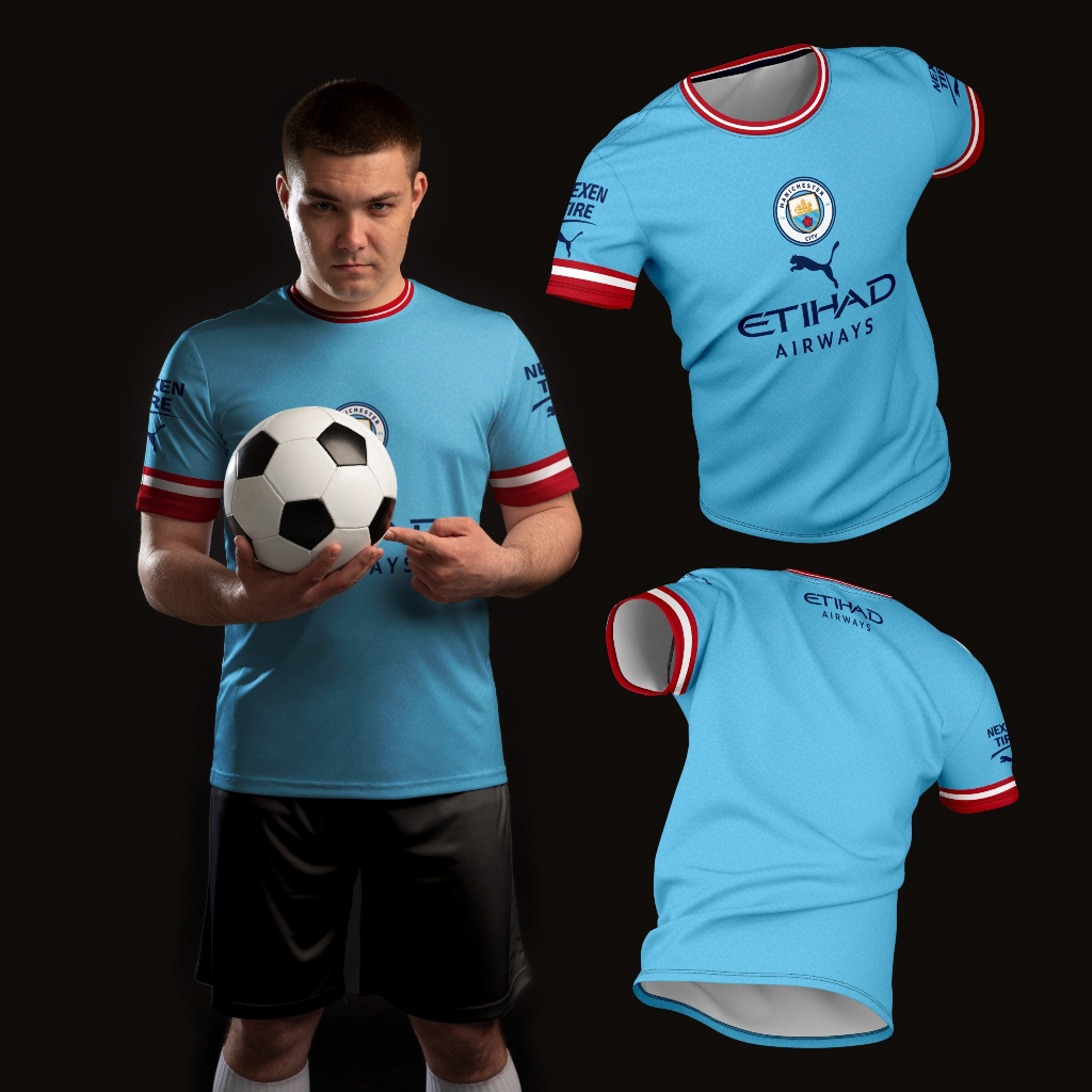 Áo Bóng Đá Unisex  PSG - Miami - Man City - Juve - Barca - MU Chất Thun Thoáng Mát