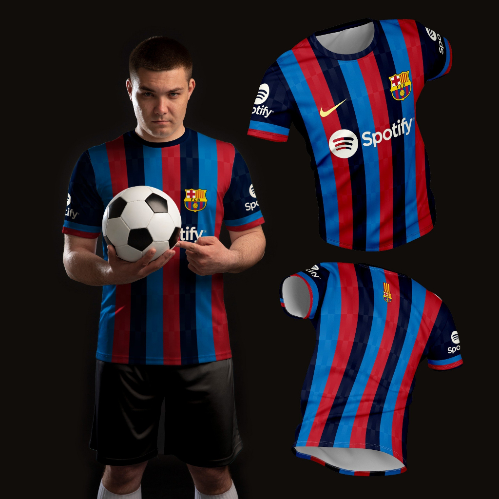 Áo Bóng Đá Unisex  PSG - Miami - Man City - Juve - Barca - MU Chất Thun Thoáng Mát