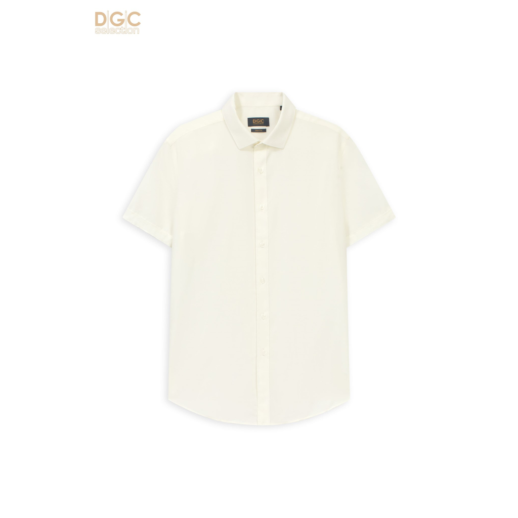 Áo sơ mi nam ngắn tay DGCs trơn xanh than SASNBC59M