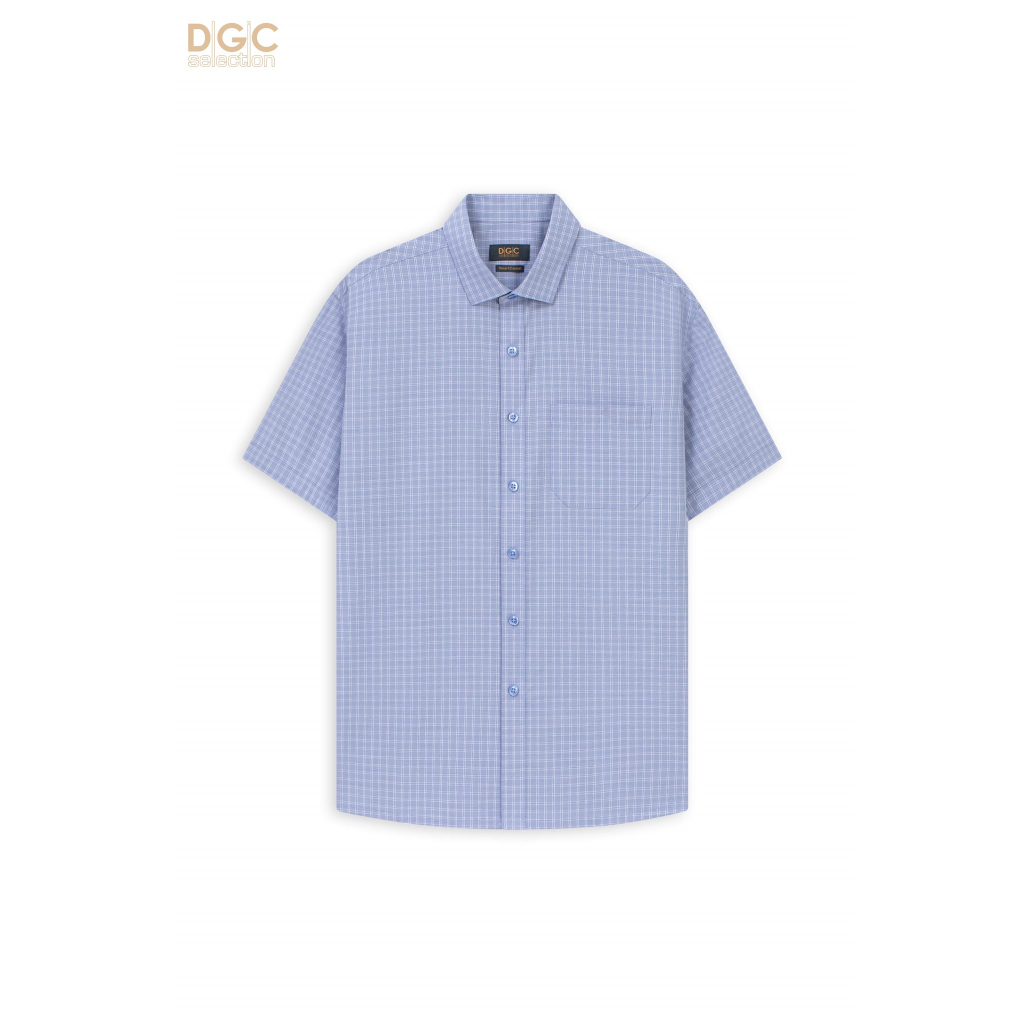 Áo sơ mi ngắn tay nam trung niên DGCs - chất vải bamboo mềm mịn mươt và chống nhăn - SASNBC61M