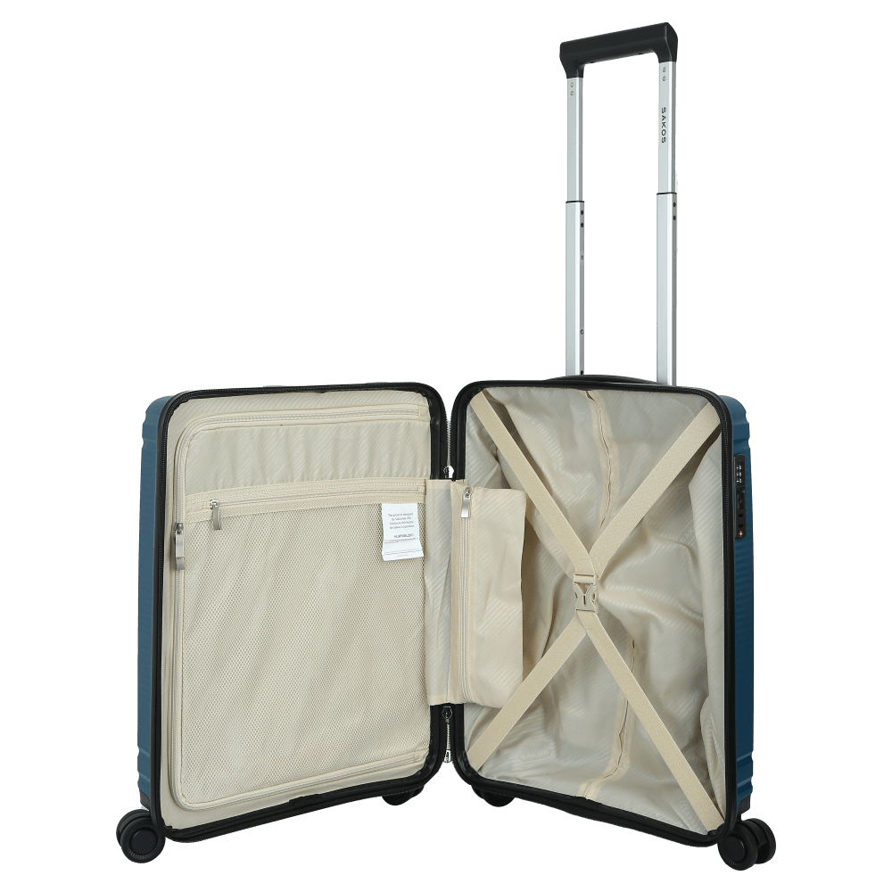 Vali Kéo Nhựa Du Lịch SAKOS LIMOUS Z22 - Size S (20inch)/ Xách Tay (Cabin) - Khóa TSA - Nhựa PP