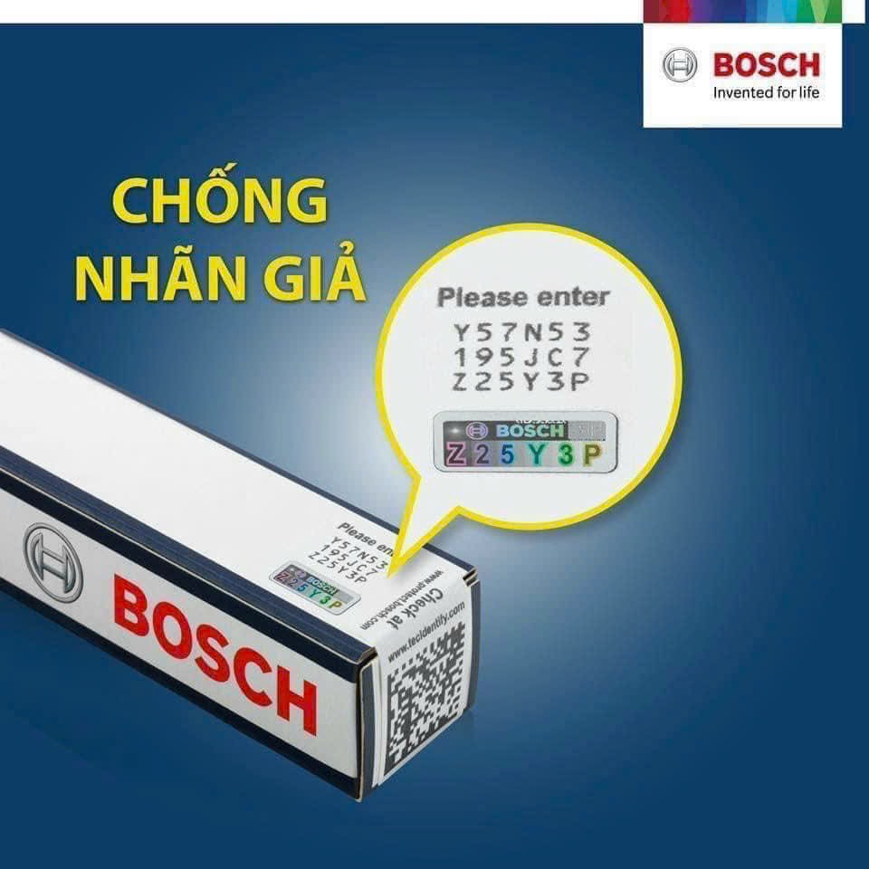 Bugi Bạch Kim Toyota Innova Bosch FR8NPP30W giác 16 chân dài