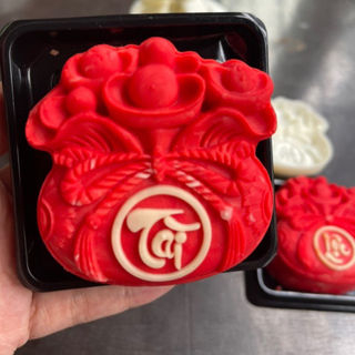 Khuôn lò xo túi tiền chữ Phát-Tài-Lộc làm bánh trung thu 150g