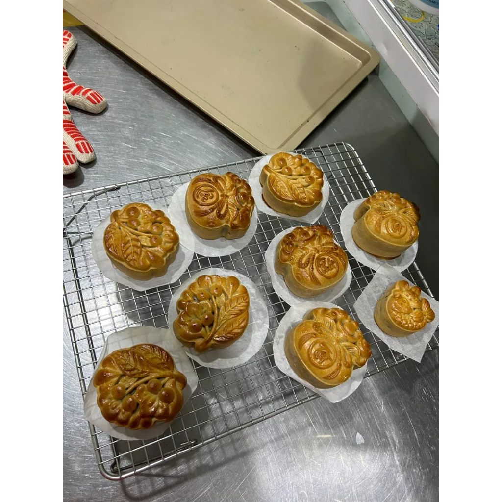 Khuôn lò xo túi tiền chữ Phát-Tài-Lộc làm bánh trung thu 150g