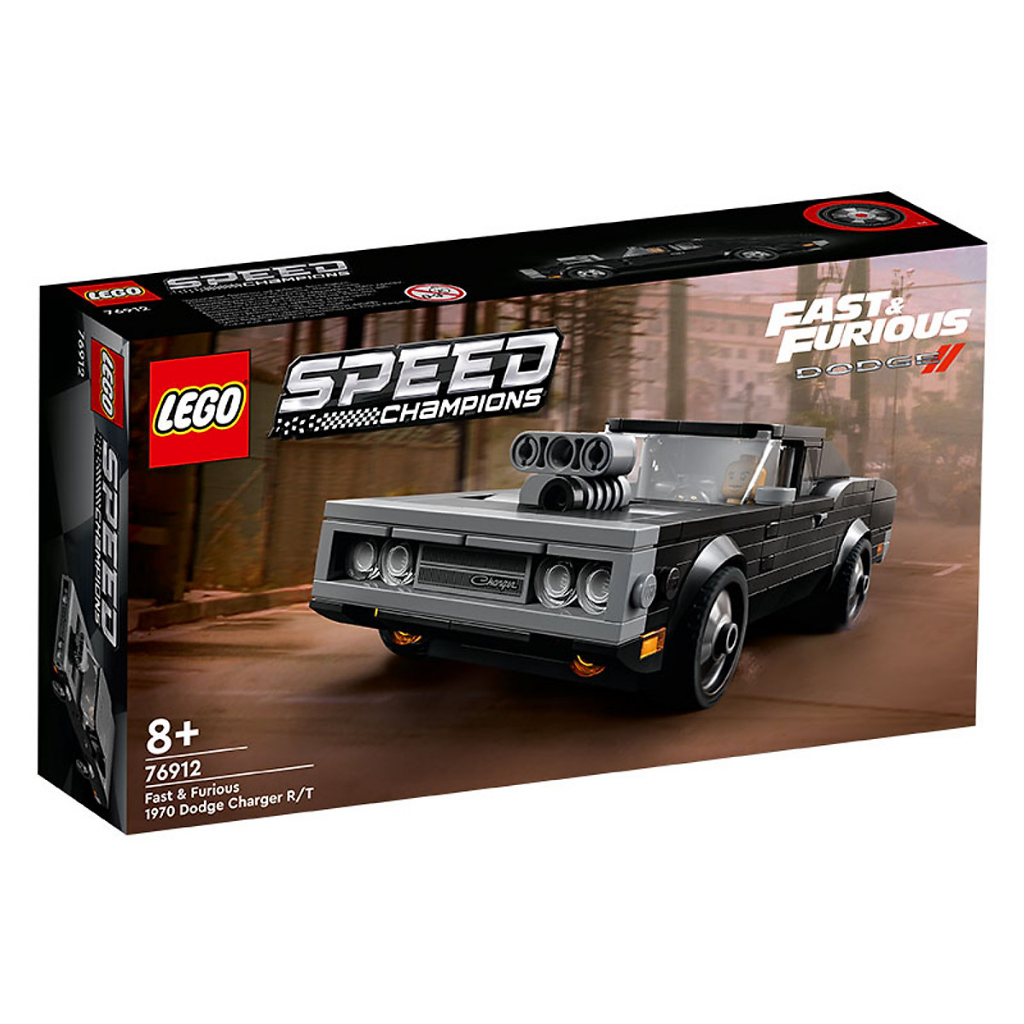 Đồ Chơi Xếp Hình Chính Hãng Lego Speed Champions Fast & Furious 1970 Dodge Charger R/t - 76912 - 345 Mảnh Ghép