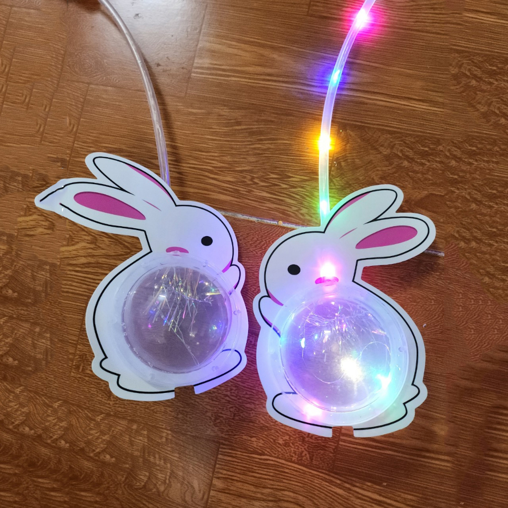 Lồng Đèn Trung Thu Hình Con Vật Đáng Yêu phát sáng Đèn lồng trung thu cầm tay trong suốt phát sáng nhấp nháy