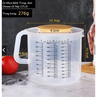 Ca đánh kem có nắp 2,5 lít