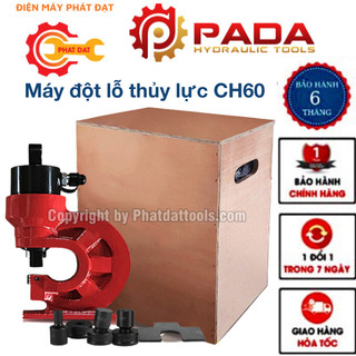Máy đột lỗ thủy lực CH60- Đầu đột - Đột dầy 10mm- Bảo hành 6 tháng