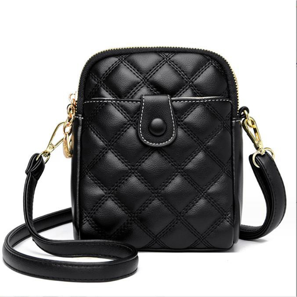 Túi xách nữ đeo chéo sành điệu túi đựng điện thoại thiết kế thêu khuy tinh tế Thanhthushop68 793