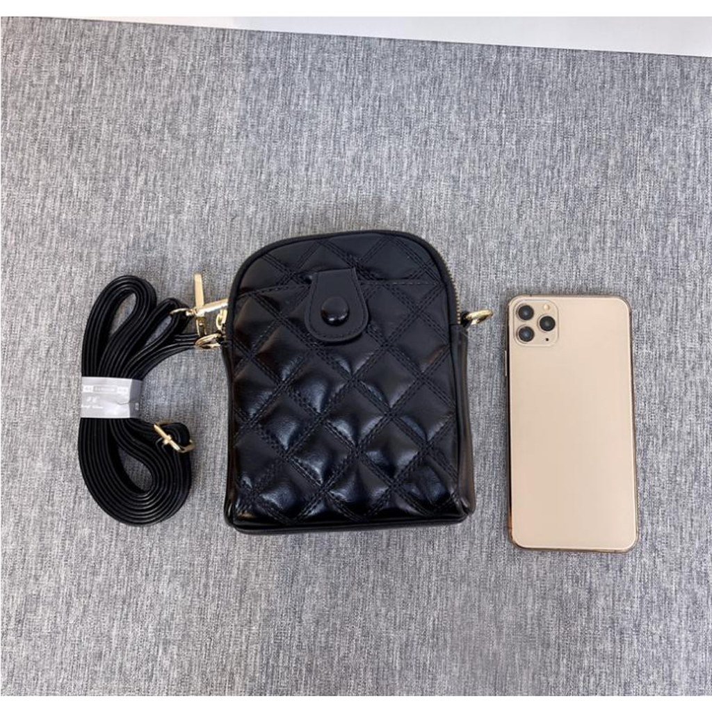 Túi xách nữ đeo chéo sành điệu túi đựng điện thoại thiết kế thêu khuy tinh tế Thanhthushop68 793