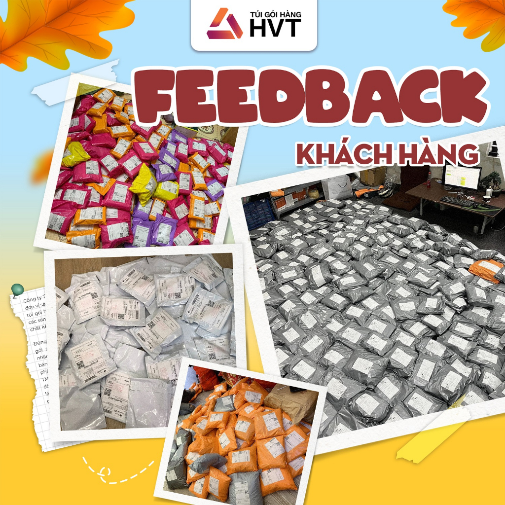 Túi gói hàng niêm phong, túi đóng hàng chuyển phát nhanh NHỰA HVT size 20*35 Trắng Sữa Tinh Tế