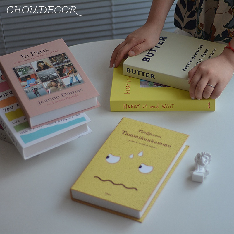 Mô hình sách giả họa tiết dễ thương dùng trang trí nhà cửa, phụ kiện chụp ảnh - Chou.Decor