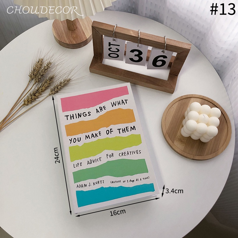 Mô hình sách giả họa tiết dễ thương dùng trang trí nhà cửa, phụ kiện chụp ảnh - Chou.Decor