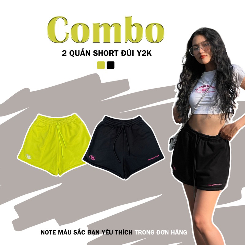 COMBO 2 QUẦN SHORT ĐÙI Y2K