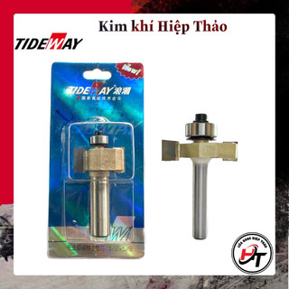 Mũi phay gỗ cuốc rãnh 2 cánh mũi soi móc ngang TIDEWAY cao cấp 1604 MSC-TW