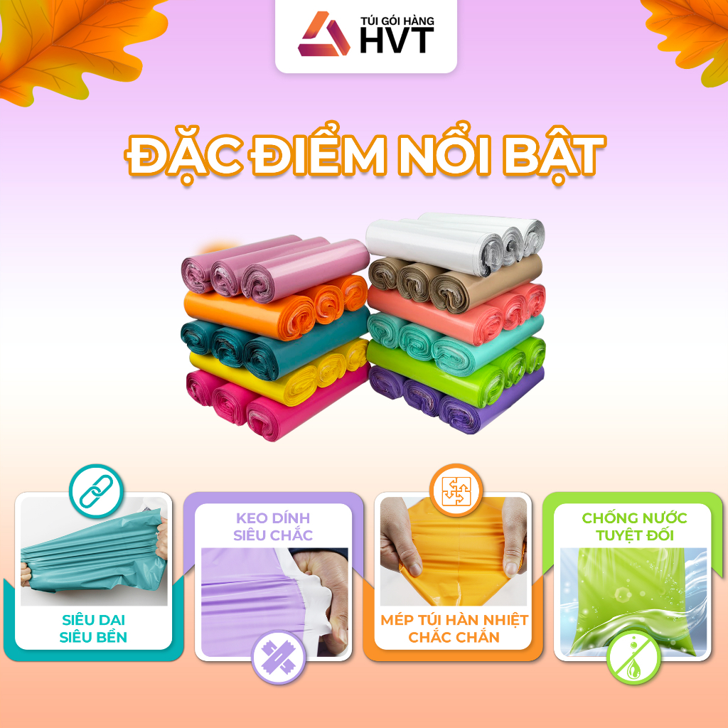 Túi gói hàng niêm phong tự dính - Túi đóng hàng chuyển phát nhanh NHỰA HVT size 20*35 - TRẮNG CAO CẤP