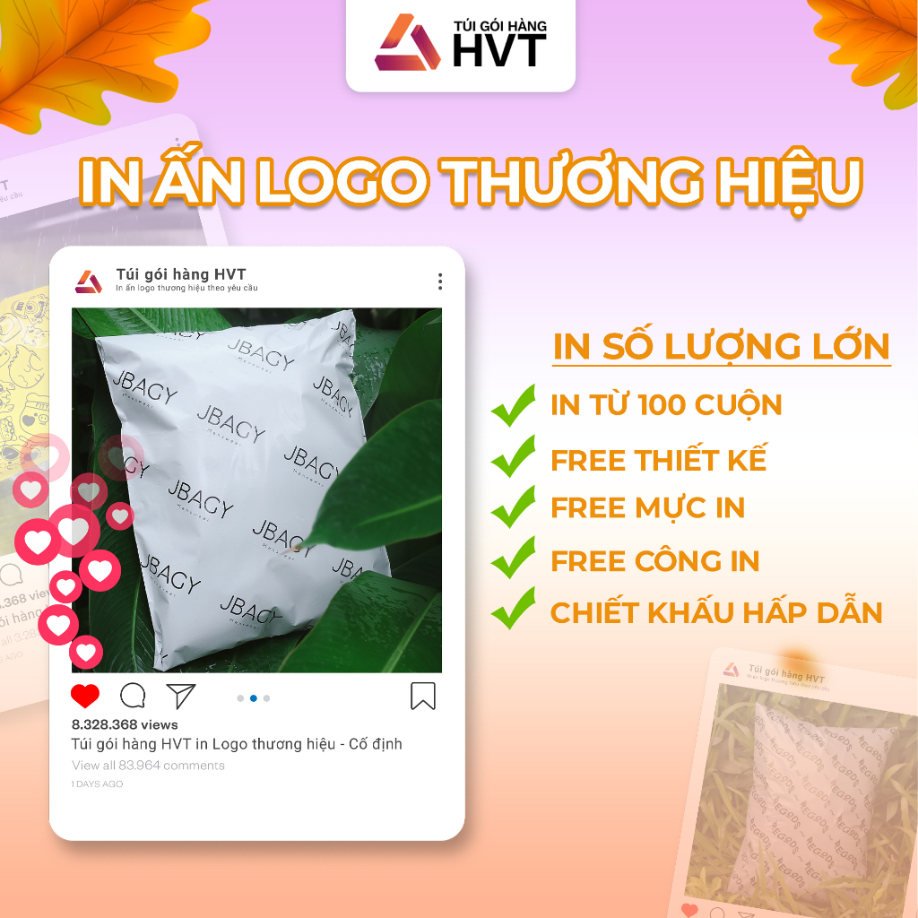 Túi gói hàng niêm phong tự dính - Túi đóng hàng chuyển phát nhanh NHỰA HVT size 20*35 - TRẮNG CAO CẤP