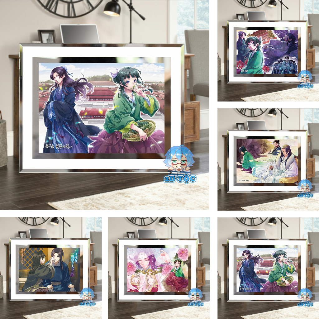 Khung ảnh kính Anime Manga Light Novel Kusuriya no Hitorigoto Dược sư Tự Sự kích thước A4 A5 13x18 by 2D Tộc Shop