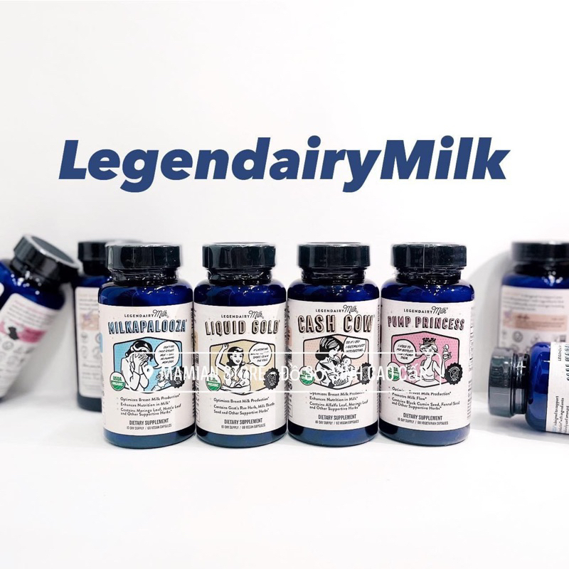 Viên uống lợi sữa hữu cơ Legendairy Milk Mỹ 60 viên