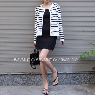 [KAYSTUDIO] ÁO KHOÁC LEN SỌC