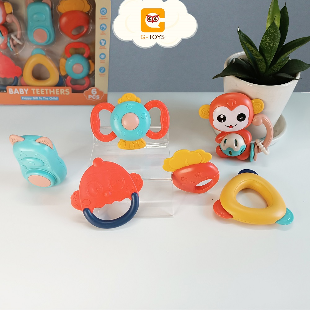 Đồ Chơi Xúc Xắc Gặm Nướu Cho Bé Sơ Sinh Loại Lớn Cao Cấp Chất Liệu Nhựa ABS An Toàn Tuyệt Đối