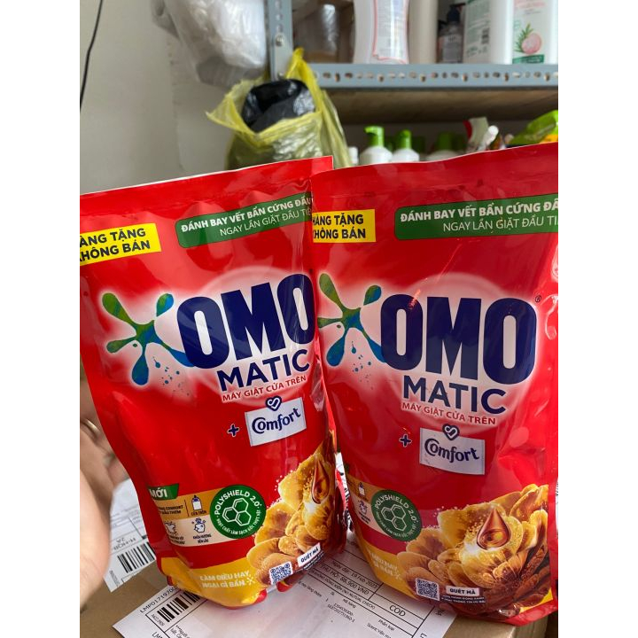 Combo 3 túi nước giặt 500g dành cho máy giặt cửa trên, nước giặt kết hợp tinh dầu thơm