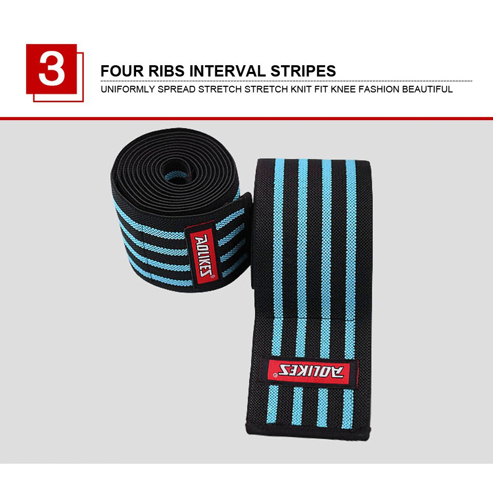 Bó gối tập gym Aolikes Cao Cấp hỗ trợ bảo vệ đầu gối, đàn hồi cực tốt PowerLifting