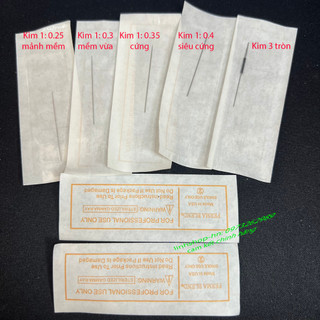 Kim ngắn đủ size dùng cho máy thần thánh, máy pro, kim phun xăm