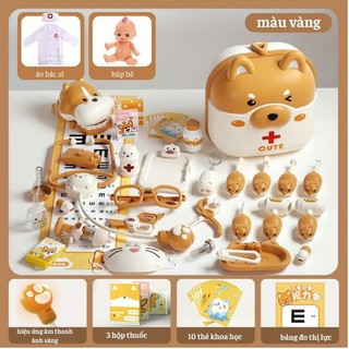  Đồ chơi bác sĩ đồ chơi trang điểm cho bé dạng túi xách vali ,đồ chơi nhập vai  đồ chơi trí tuệ,quà tặng cho bé đi học 