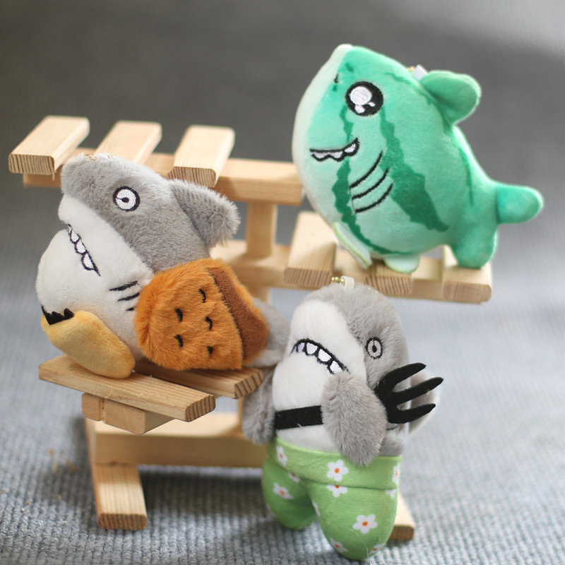 Móc khóa nhồi bông Cá Mập Shark Dudu Ráp nhiều mẫu mã dễ thương trang trí balo, túi xách, quà tặng bạn bè