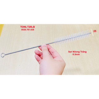 Chổi cước thông ống sợi Nilong trắng 25mm