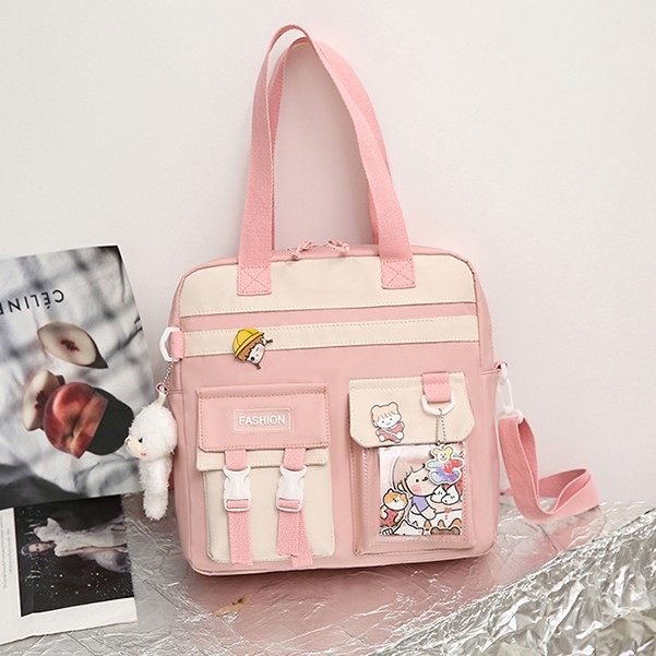 Túi Học Thêm Cho Bé, Đeo Chéo Và Đeo Balo Đựng Đồ Dùng Sách Vở Phù Hợp Cho Bé Cấp 1