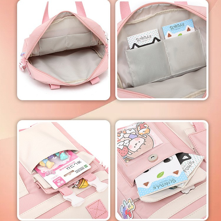 Túi Học Thêm Cho Bé, Đeo Chéo Và Đeo Balo Đựng Đồ Dùng Sách Vở Phù Hợp Cho Bé Cấp 1