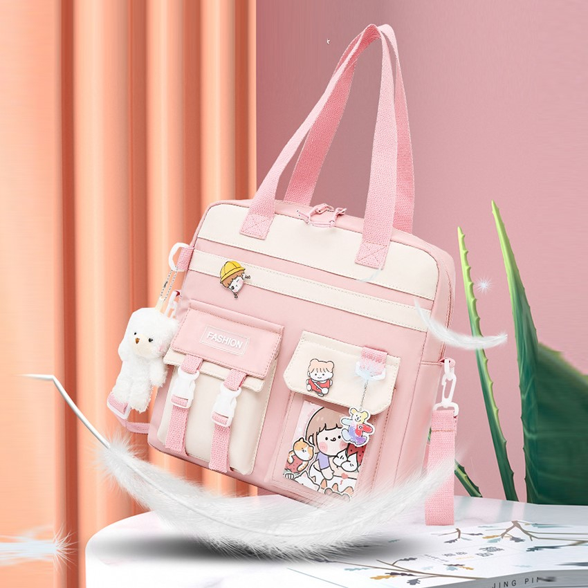 Túi Học Thêm Cho Bé, Đeo Chéo Và Đeo Balo Đựng Đồ Dùng Sách Vở Phù Hợp Cho Bé Cấp 1
