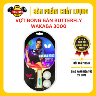 Vợt bóng bàn Butterfly Wakaba 3000 kèm 2 quả bóng