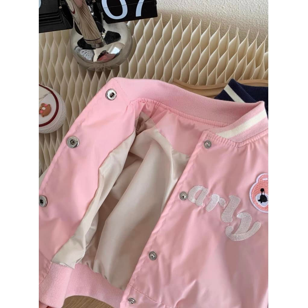 Áo khoác Bomber Gấu 2 lớp