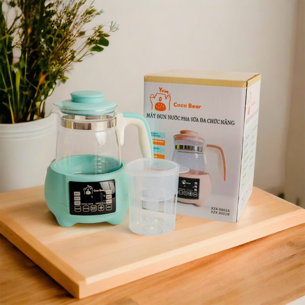 Ấm đun nước pha sữa Coco Bear BH 18 THÁNG