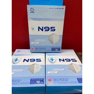 Khẩu trang N95 Cửu Long 5 lớp màu trắng