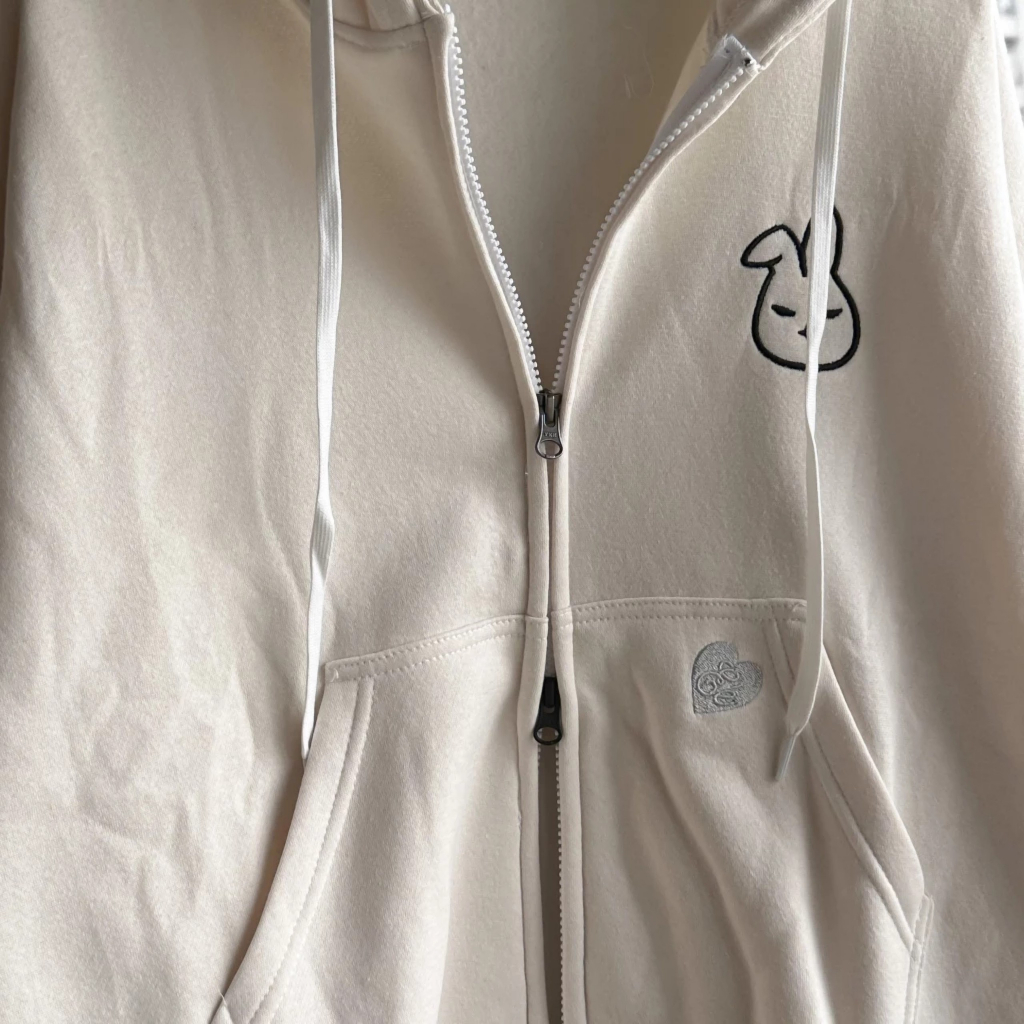 Áo khoác hoodie form BOXY phong cách streetwear. Hai dây kéo