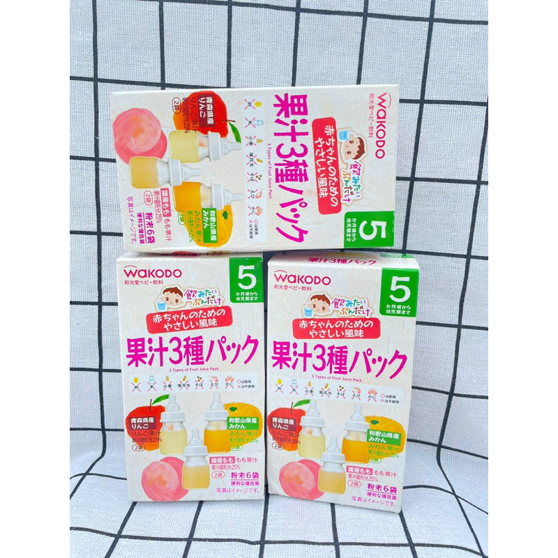 Trà Hoa Quả Wakodo Nhật Bản Cho Bé Từ 5m+
