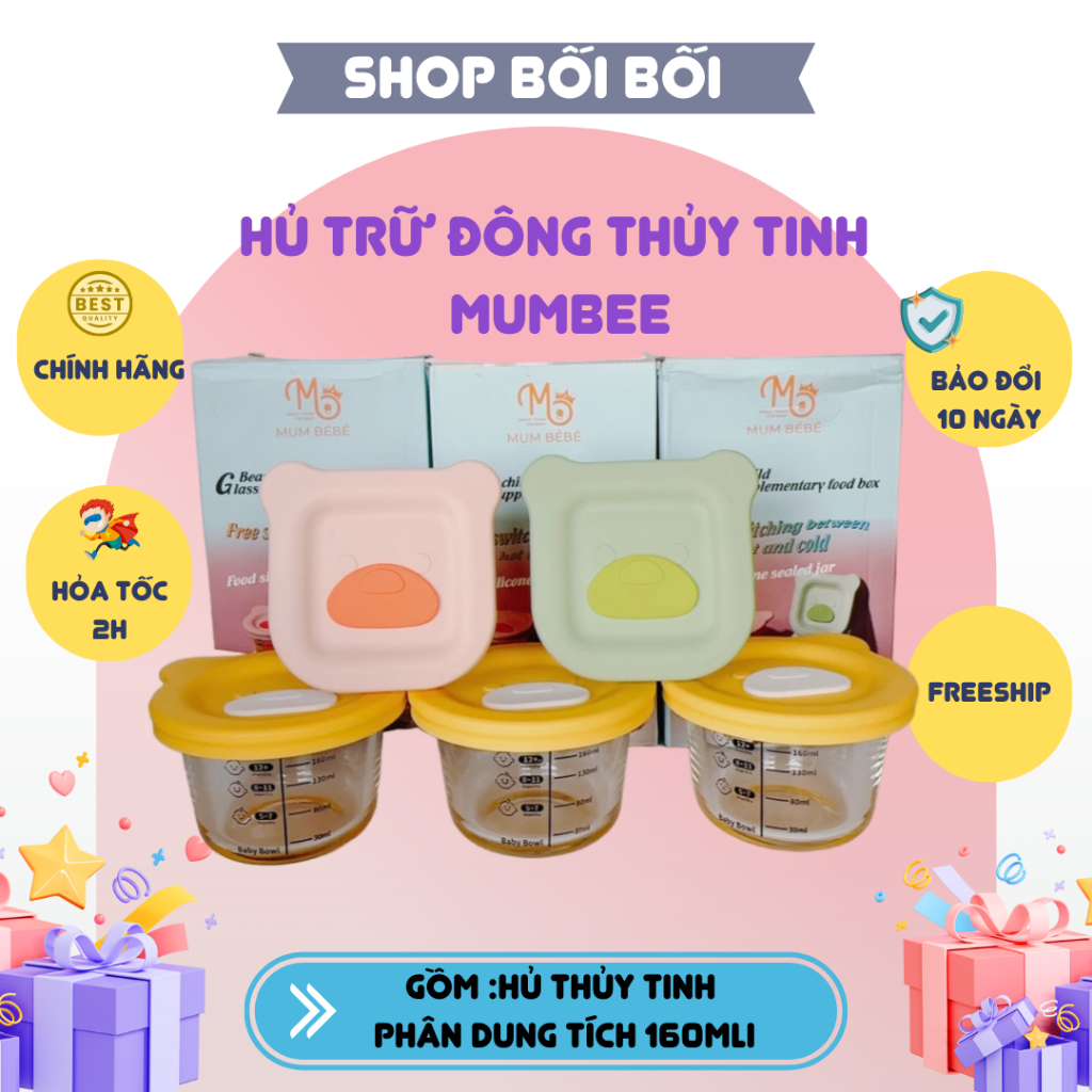 SÉT HỦ TRỮ ĐÔNG THỦY TINH DUNG TÍCH 160ML