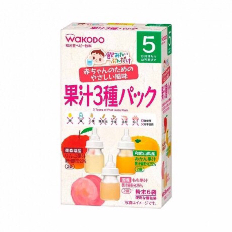 Trà Hoa Quả Wakodo Nhật Bản Cho Bé Từ 5m+