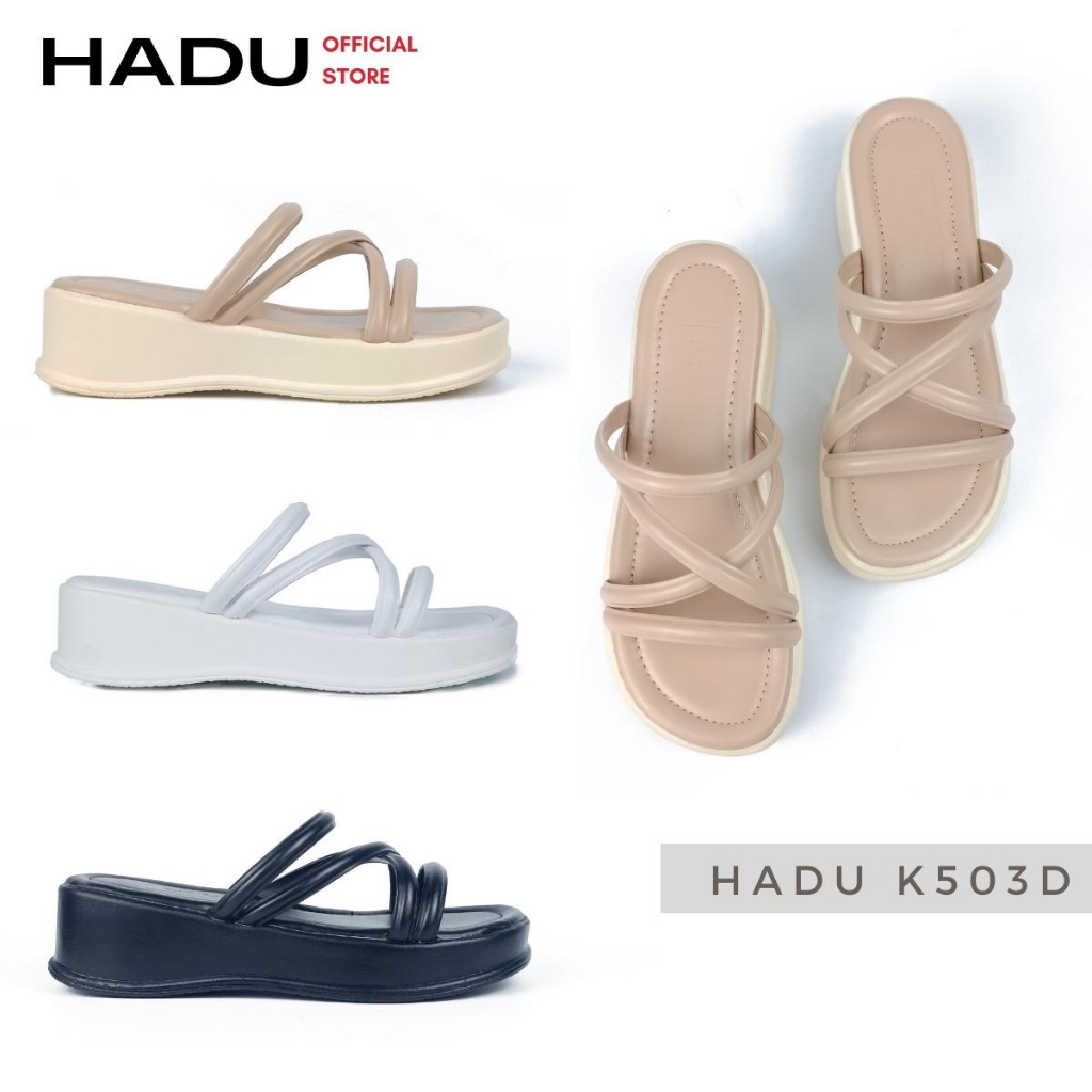 Form nhỏ nâng 1 size - Dép Đế Đúc Bánh Mì Quai Chéo IXI, Đế PU Siêu Nhẹ, Êm Ái KATIFA K503D, Bảo Hành 12T