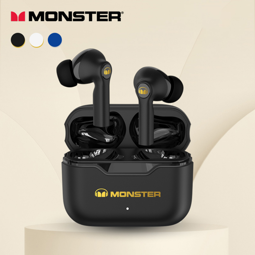 Tai nghe Bluetooth MONSTER XKT02, Bluetooth V53. tai nghe không dây true wireless chính hãng BH, cảm ứng , có mic thoại