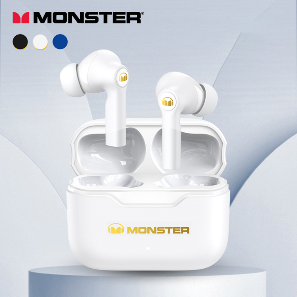 Tai nghe Bluetooth MONSTER XKT02, Bluetooth V53. tai nghe không dây true wireless chính hãng BH, cảm ứng , có mic thoại